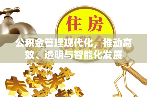 溪州公积金管理现代化，推动高效、透明与智能化发展