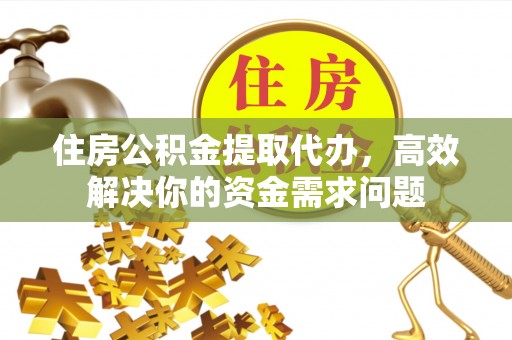 溪州住房公积金提取代办，高效解决你的资金需求问题
