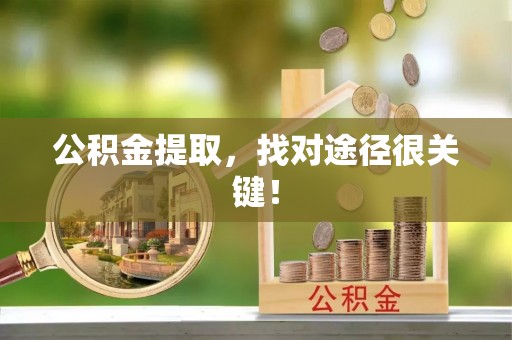 溪州公积金提取，找对途径很关键！